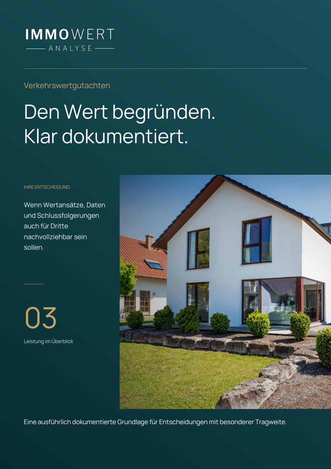 Leistungsbroschüre Verkehrswertgutachten